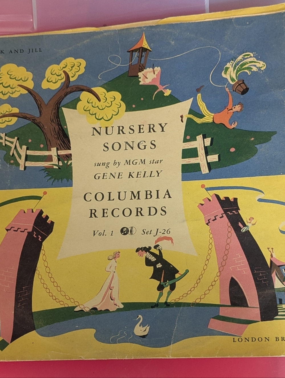 Gene Kelly Nursery Rhymes 78 Record Cover Only Ephemera Collectible
